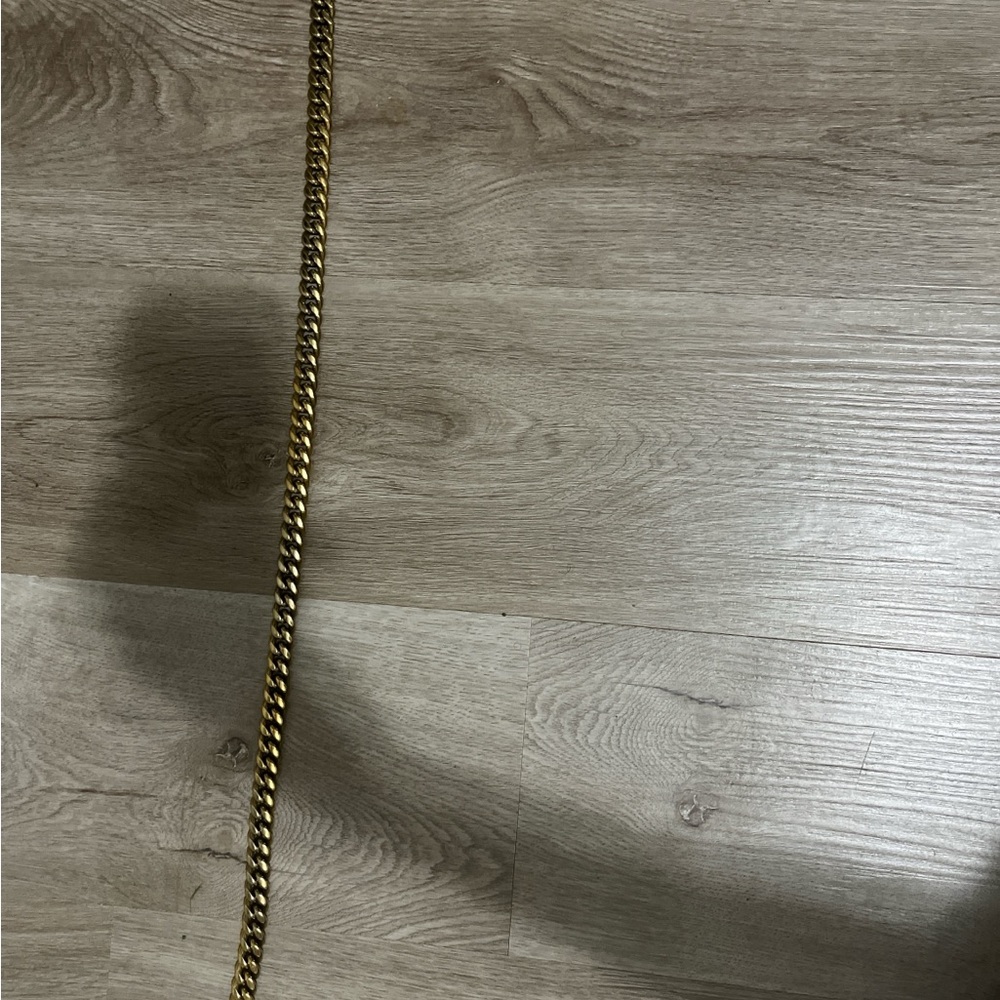 Gold Curb Chain Necklace